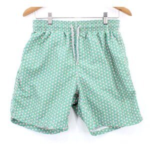 Vintage Michael's Shorts Men Pink Geometrical Pattern Drawstring Retro Small 90s